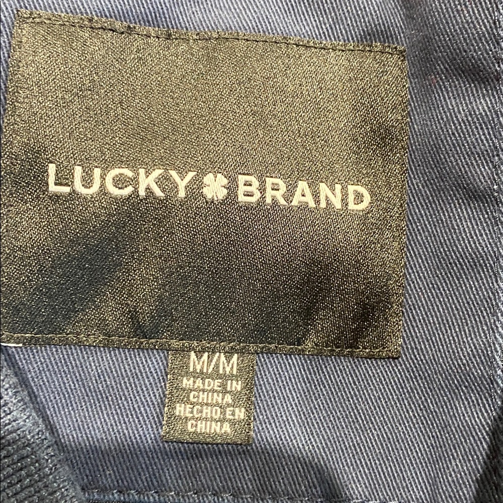 Lucky Brand Deep Blue Bomber Jacket - Picture 15 of 16